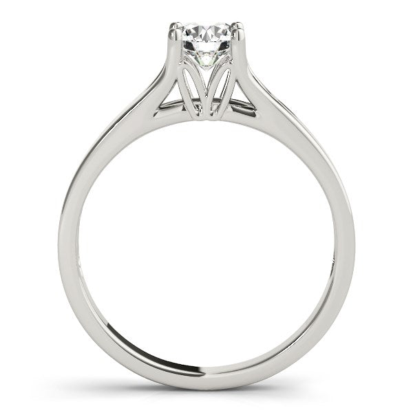 14k White Gold Prong Set Style Solitaire Diamond Engagement Ring (1/2 cttw) - Alexandria Jewelry & Company Beverly Hills