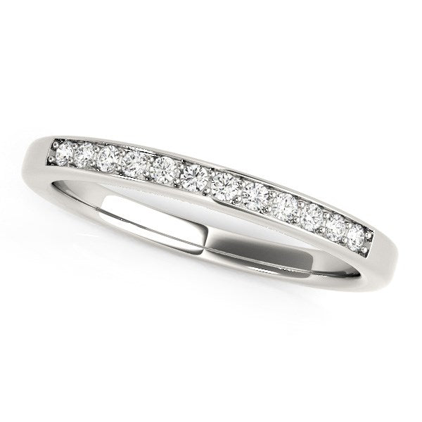 14k White Gold Diamond Wedding Band (1/8 cttw) - Alexandria Jewelry & Company Beverly Hills