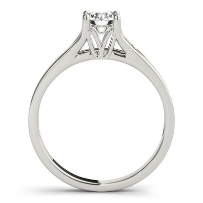 14k White Gold Prong Set Style Solitaire Diamond Engagement Ring (1/2 cttw) - Alexandria Jewelry & Company Beverly Hills