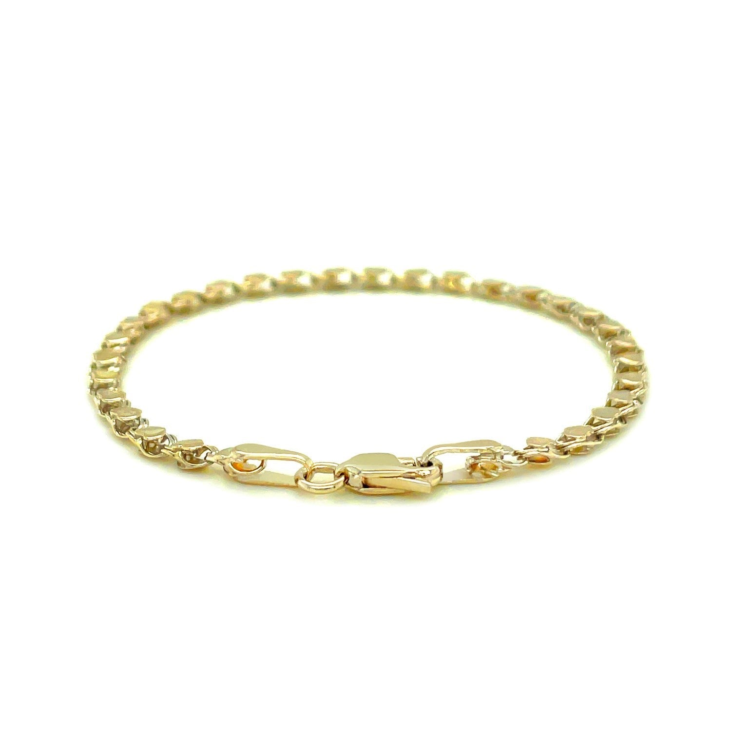 2.9mm 14k Yellow Gold Heart Anklet - Alexandria Jewelry & Company Beverly Hills
