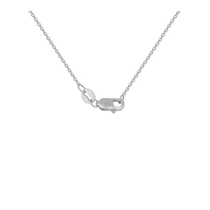 Triple Triangle Pendant with Diamonds in 14k White Gold (1/5 cttw)